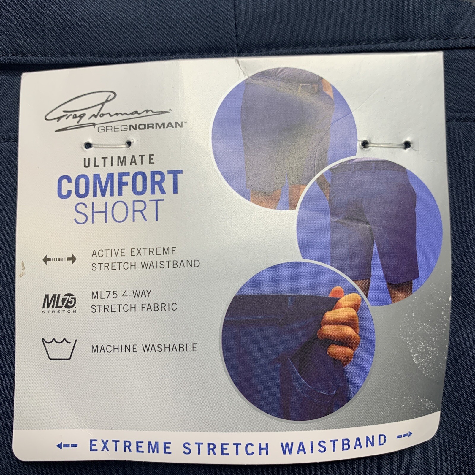 NEW Men’s Greg Norman Ultimate Comfort Shorts ML75 Stretch Stretch Waistband