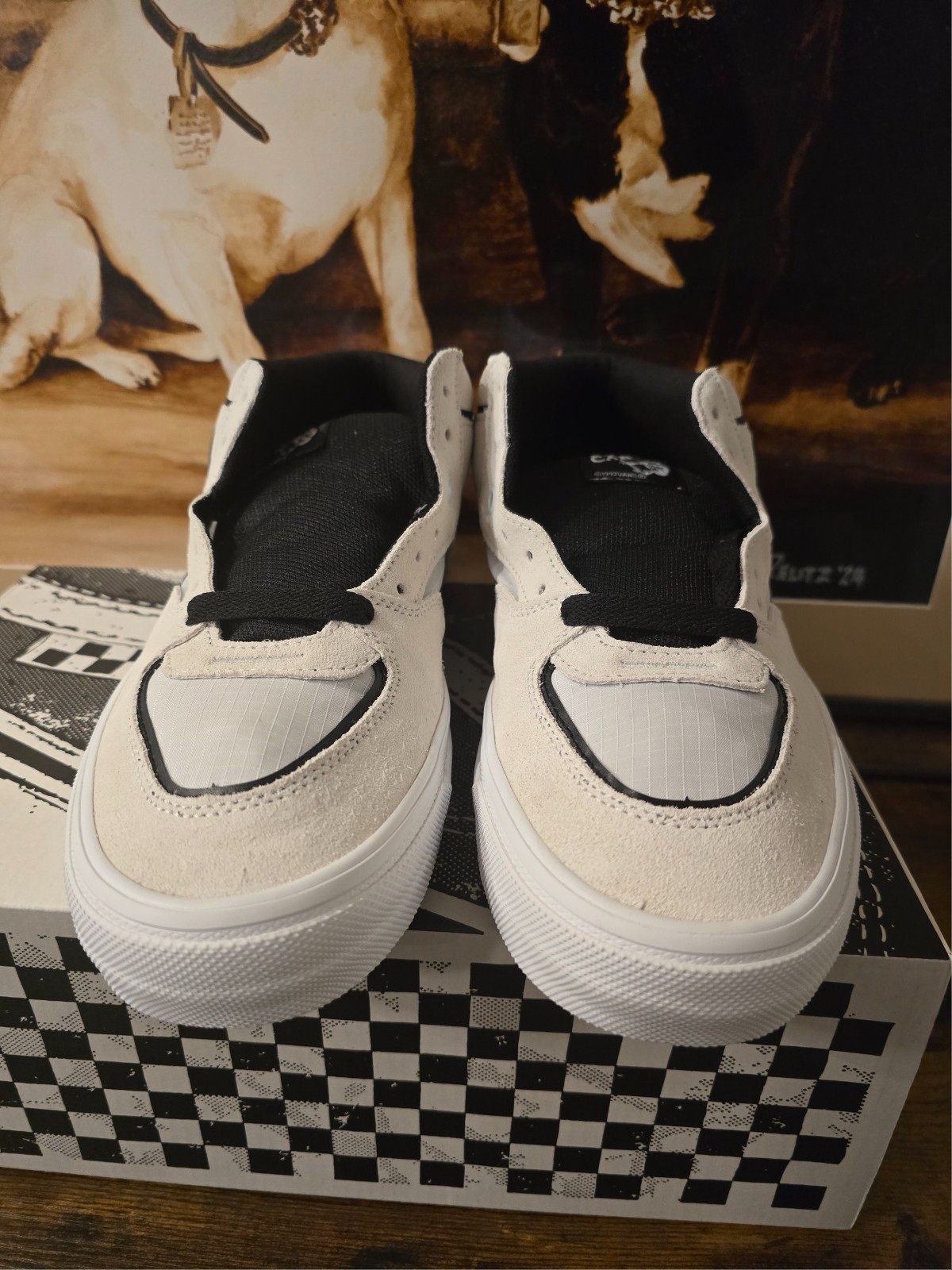 Vans Skate Half Cab Waffle Cup Shoes White Black VN000D9ZYB2 Men’s Size 11 NEW