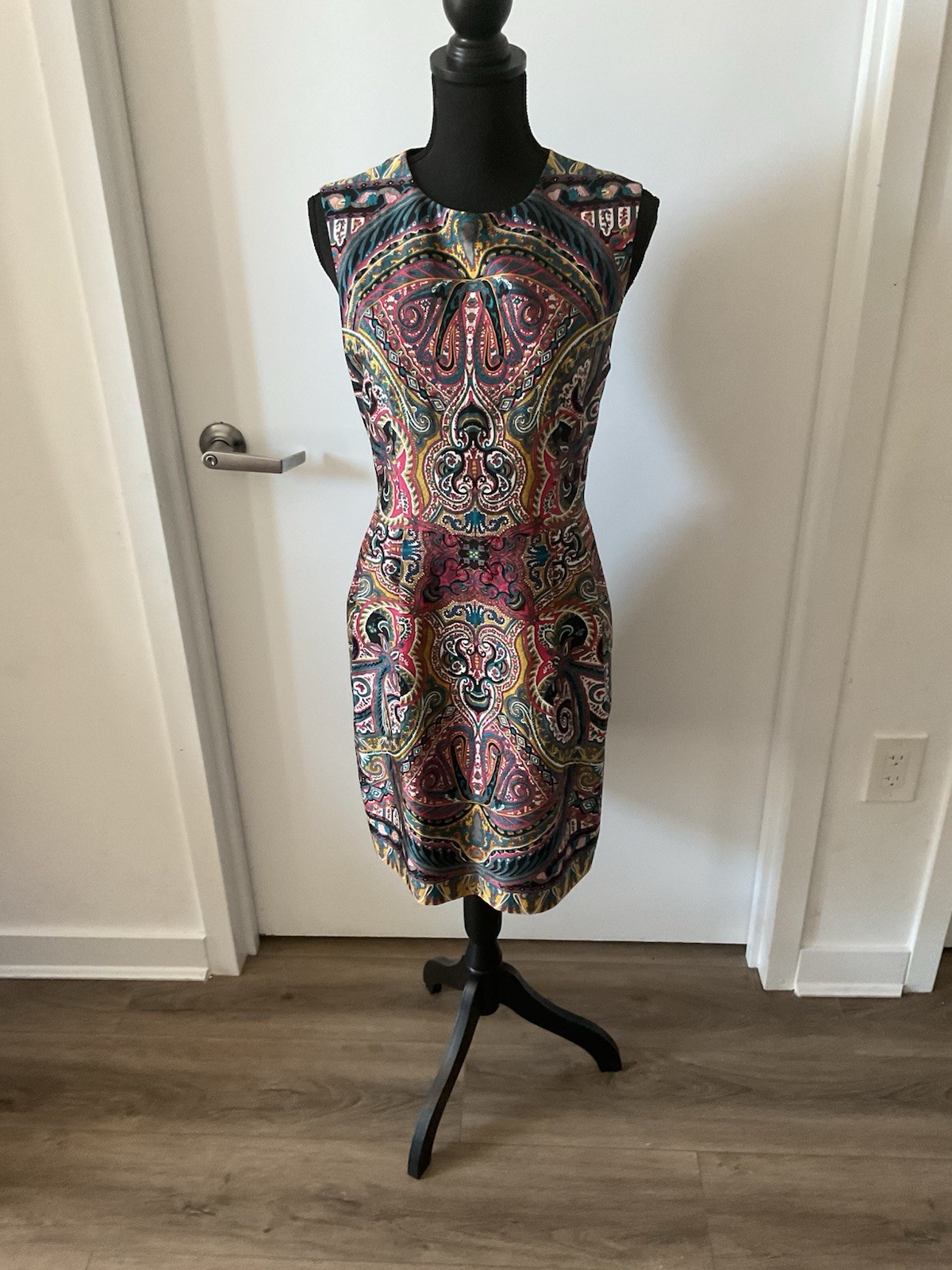 Nanette Lepore “ Gotham Stakes “ Silk Paisley Dress Sz 12