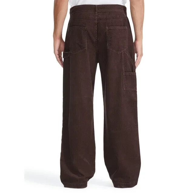 NO BOUNDARIES Unisex – SIZE: 34 X 31 Expresso Corduroy Carpenter Pants – NEW!
