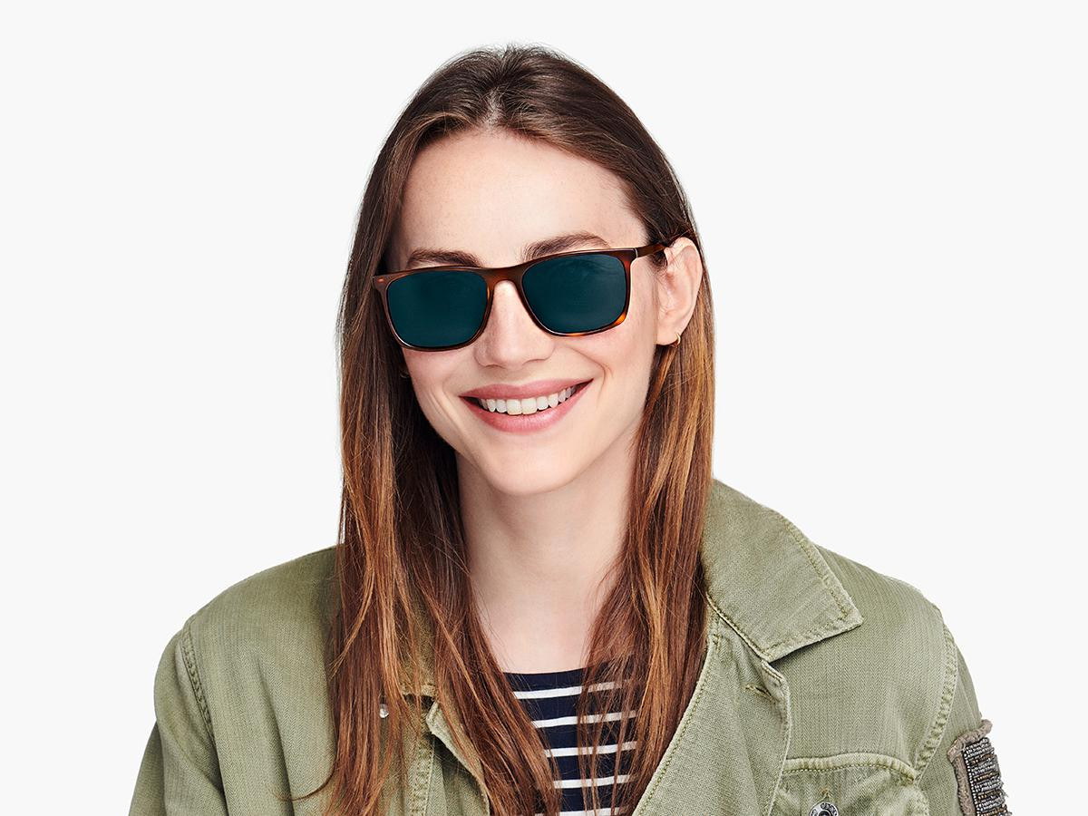 Warby Parker Fletcher Sunglasses Rye Tortoise Medium 55-15-145 mm NWT*