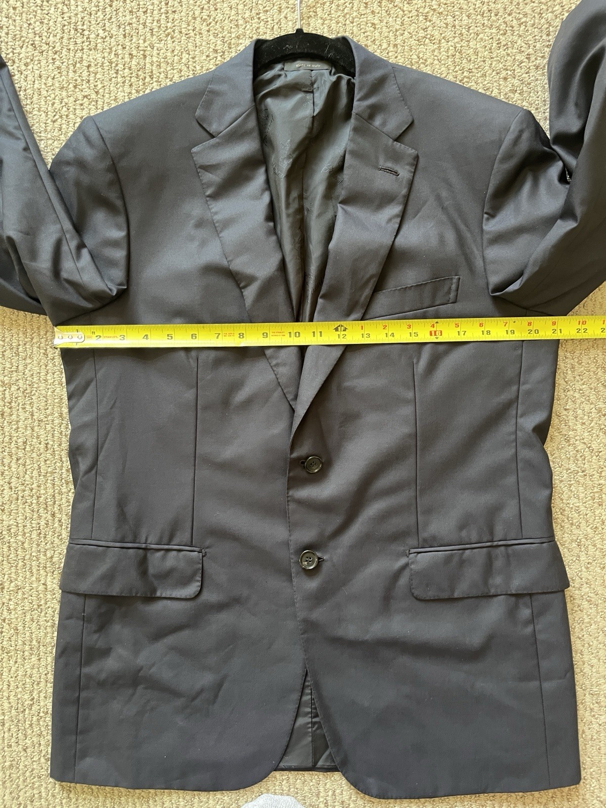 Brioni Suit Jacket Men’s 50R (US Size 40R) Navy Wool Super 160s Colosseo EUC