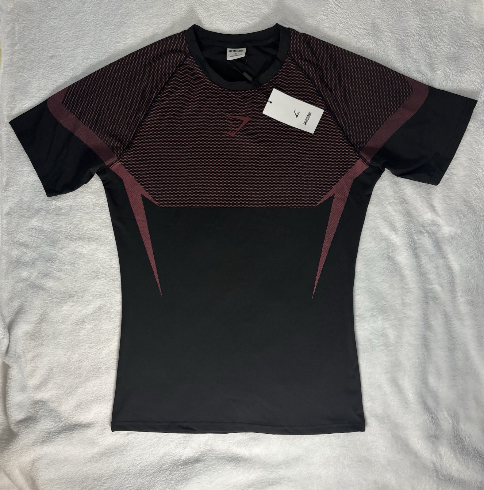 Gymshark Onyx V5 Carmine Red Brand New Size Medium Short Sleeve