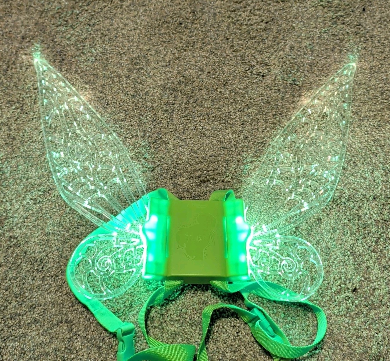 Disney Tinkerbell 14″ Fairy Glow Wings 6 Modes Light Up Costume Works Wearable