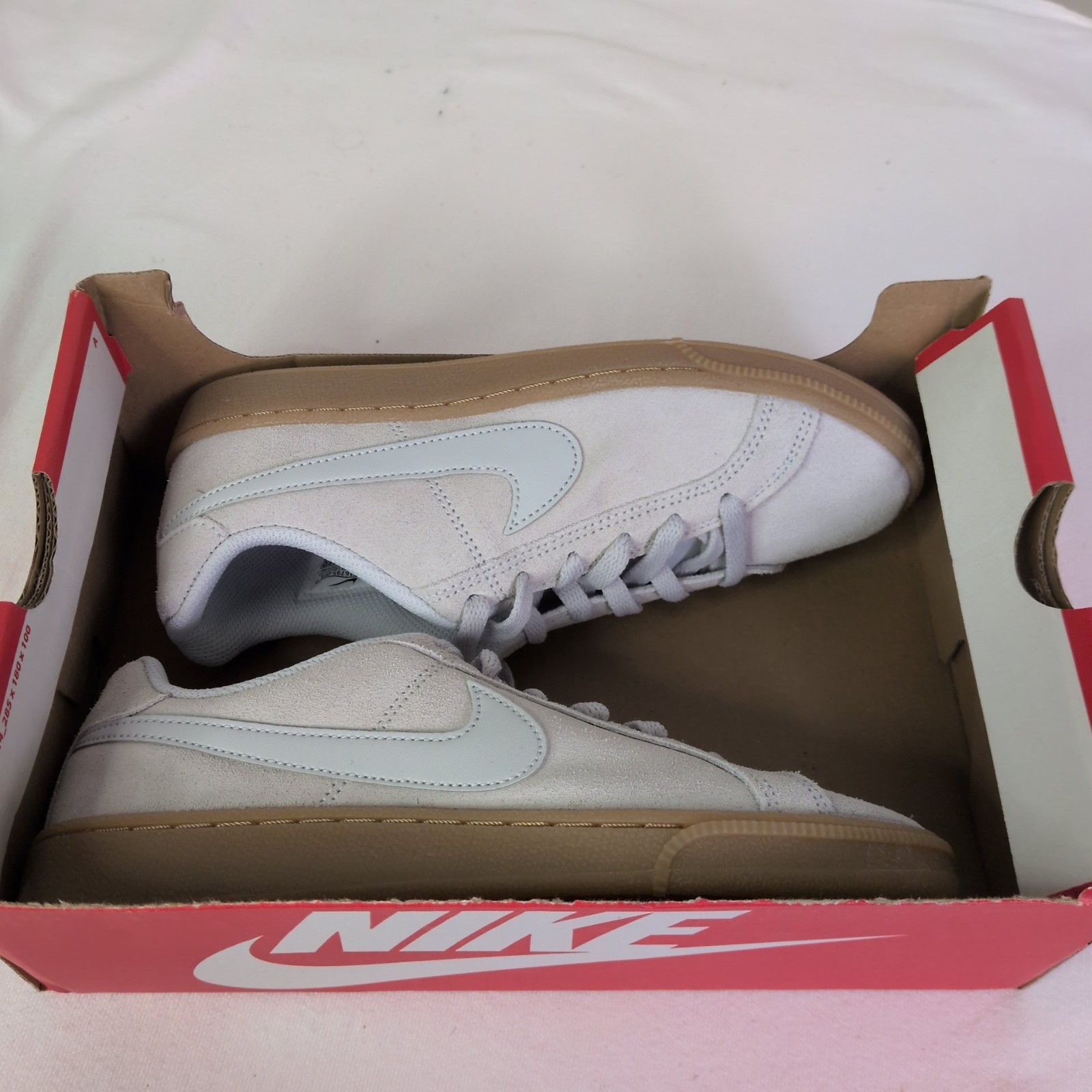 Nike Court Royale Suede Cream White 916795-001 Women’s Size 6 New