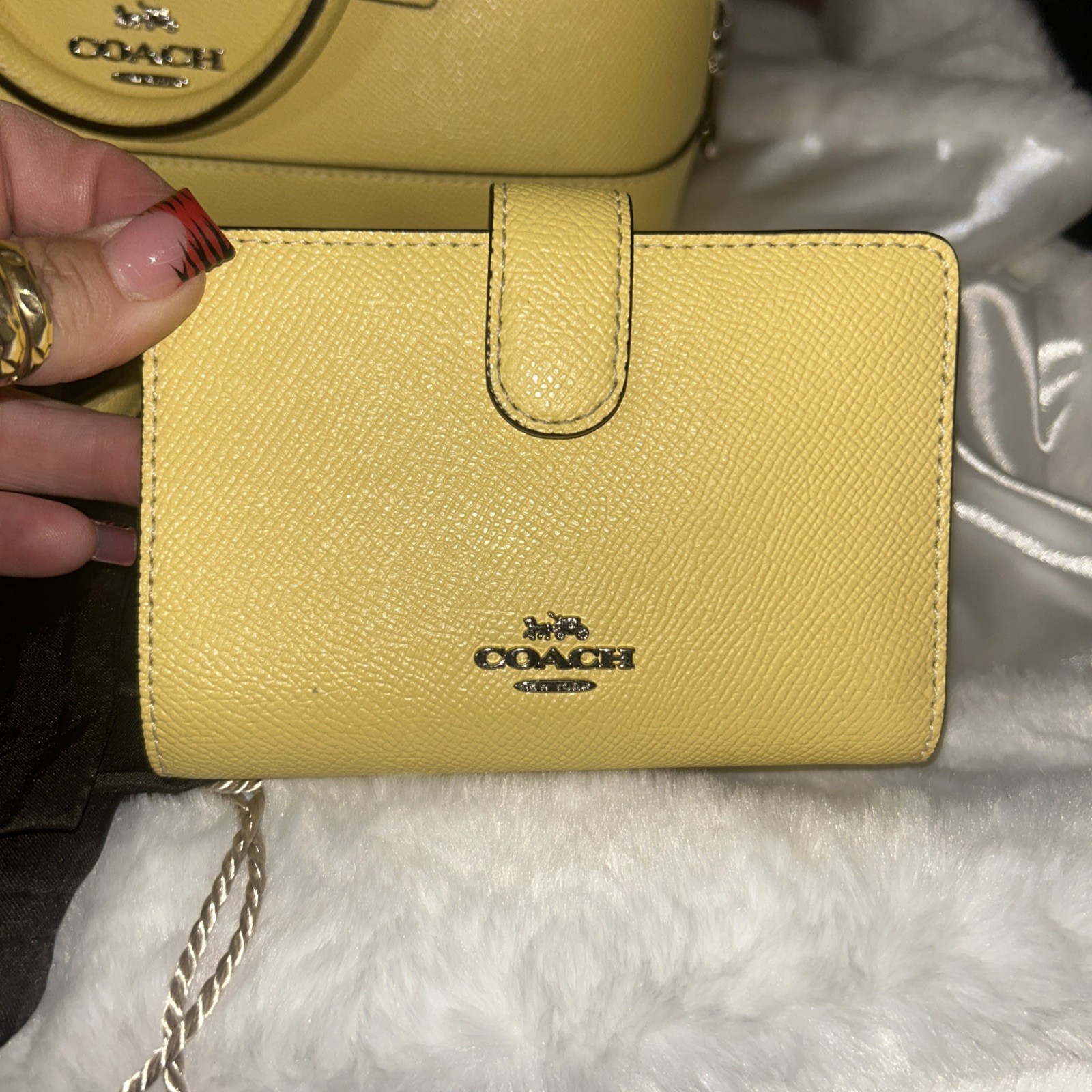 Coach 27591 Crossgrain Mini Sierra Satchel And Matching Wallet And Dust Bag
