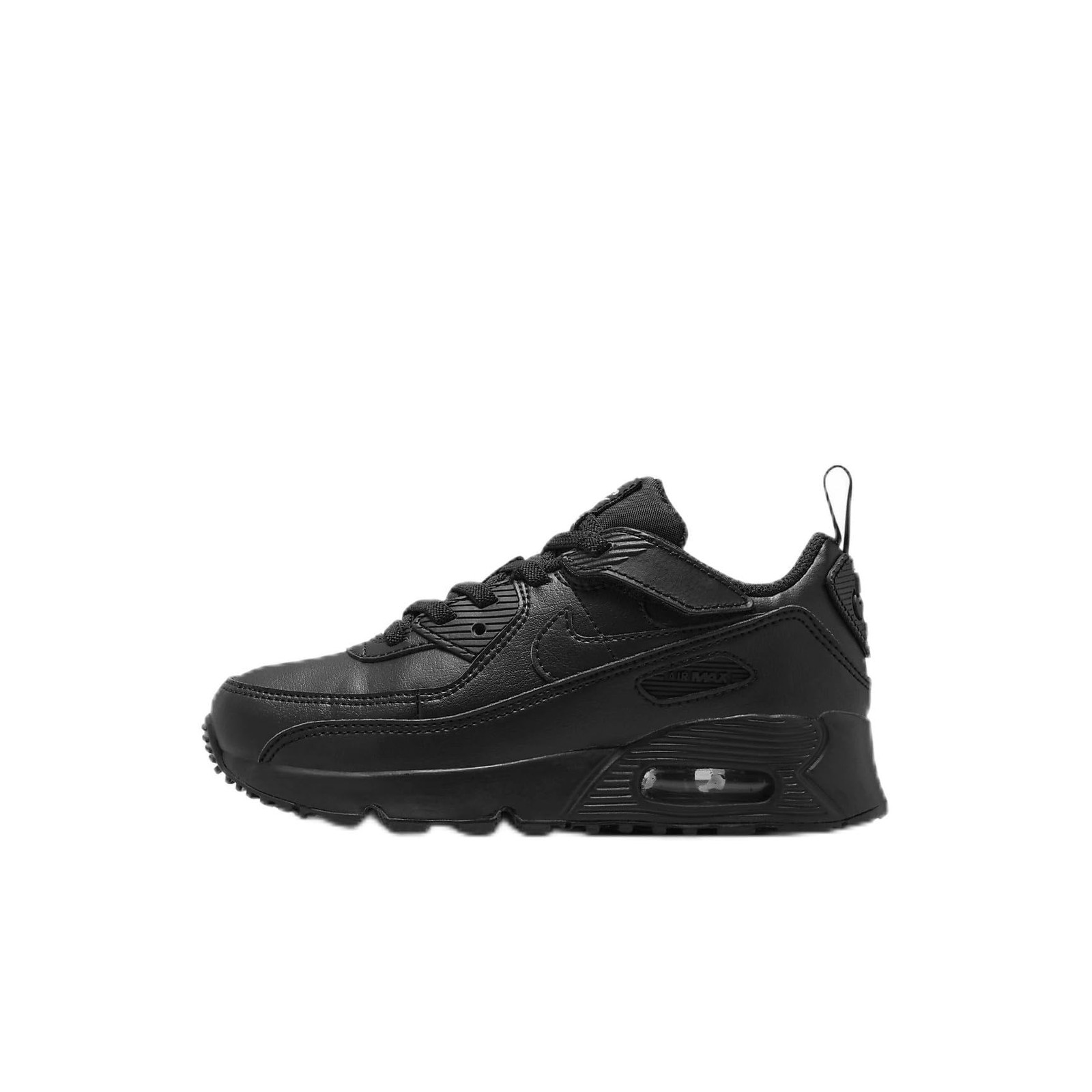 Nike Kids’ Air Max 90 Easy On Shoes – Black/Black/White/Black