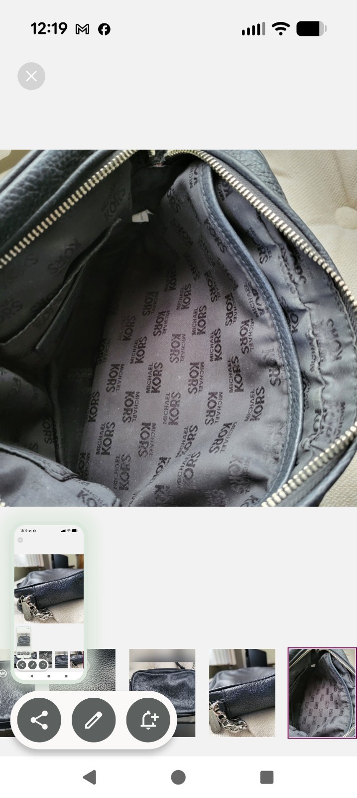 Michael Kors Black Crossbody Jet Set