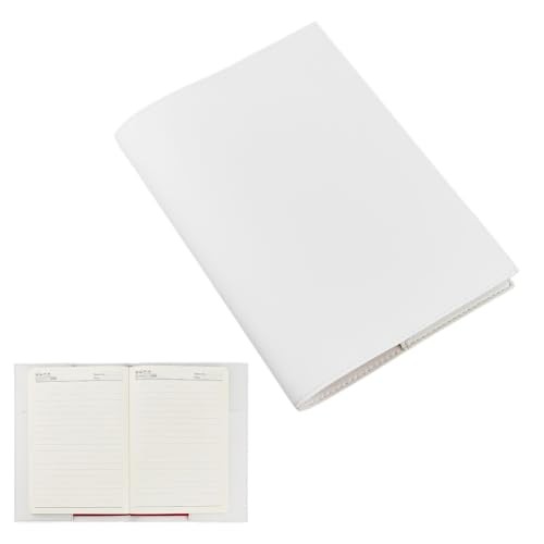 PU Leather Journal Cover 23×16.7cm/9.06×6.57in Rustic PU Leather Book White