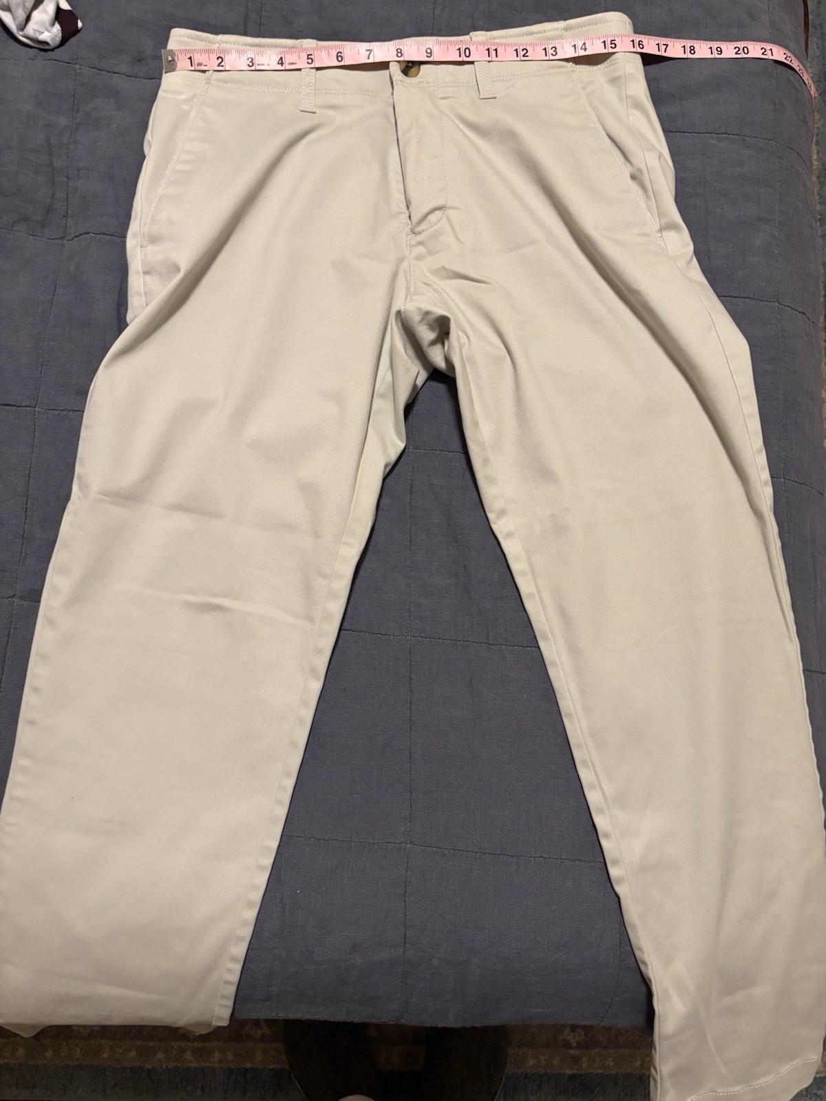 Haggar Men’s Life Khaki Slim Fit Comfort Chino 32×29 (Act 32×28)