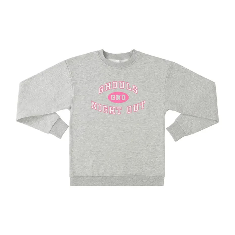 Ghouls Night Out Grey Sweatshirt Medium Size Great for all occasions!!!!