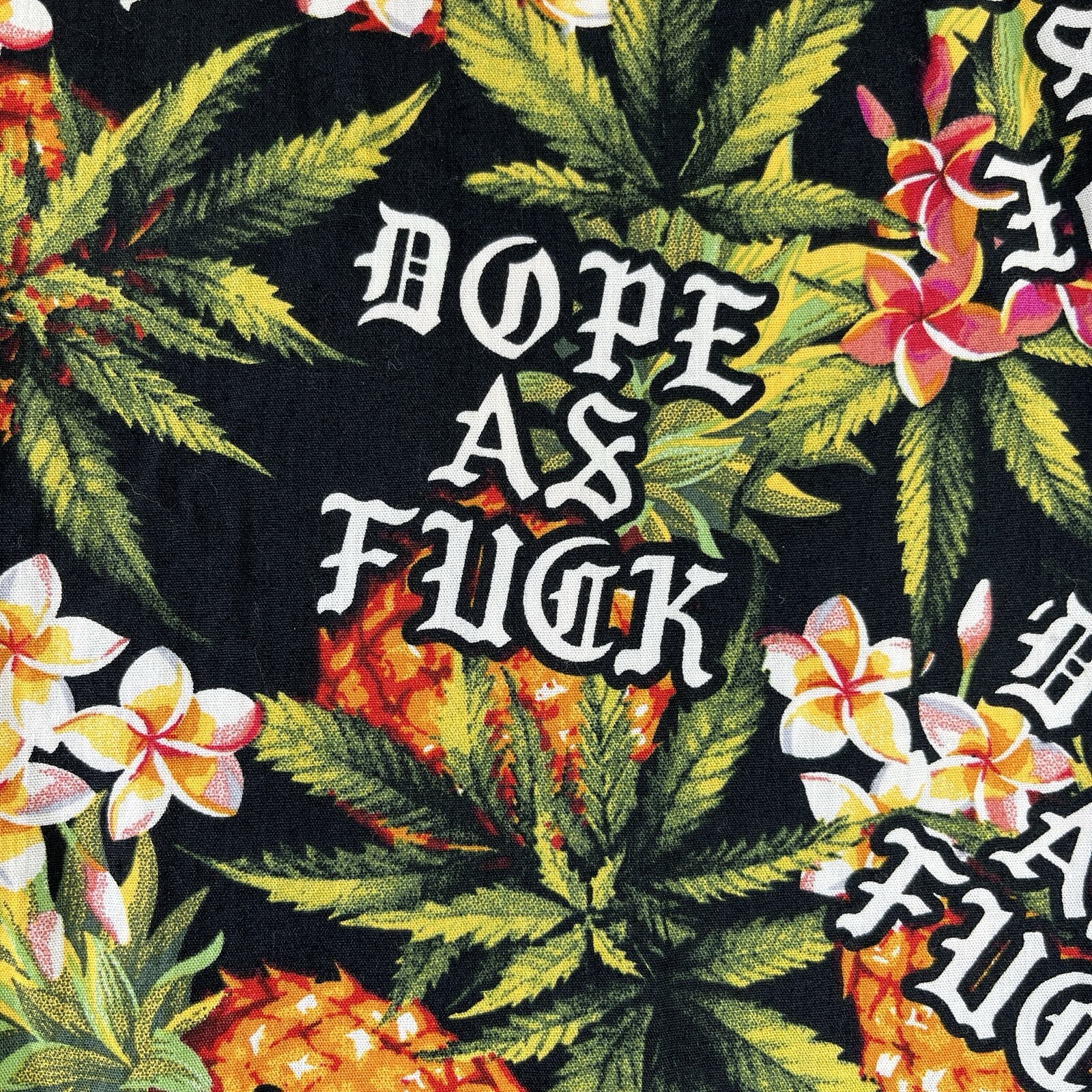 Spencer’s Dope As F*ck Men’s (L) Hawaiian party, beach, surf and skate shirt