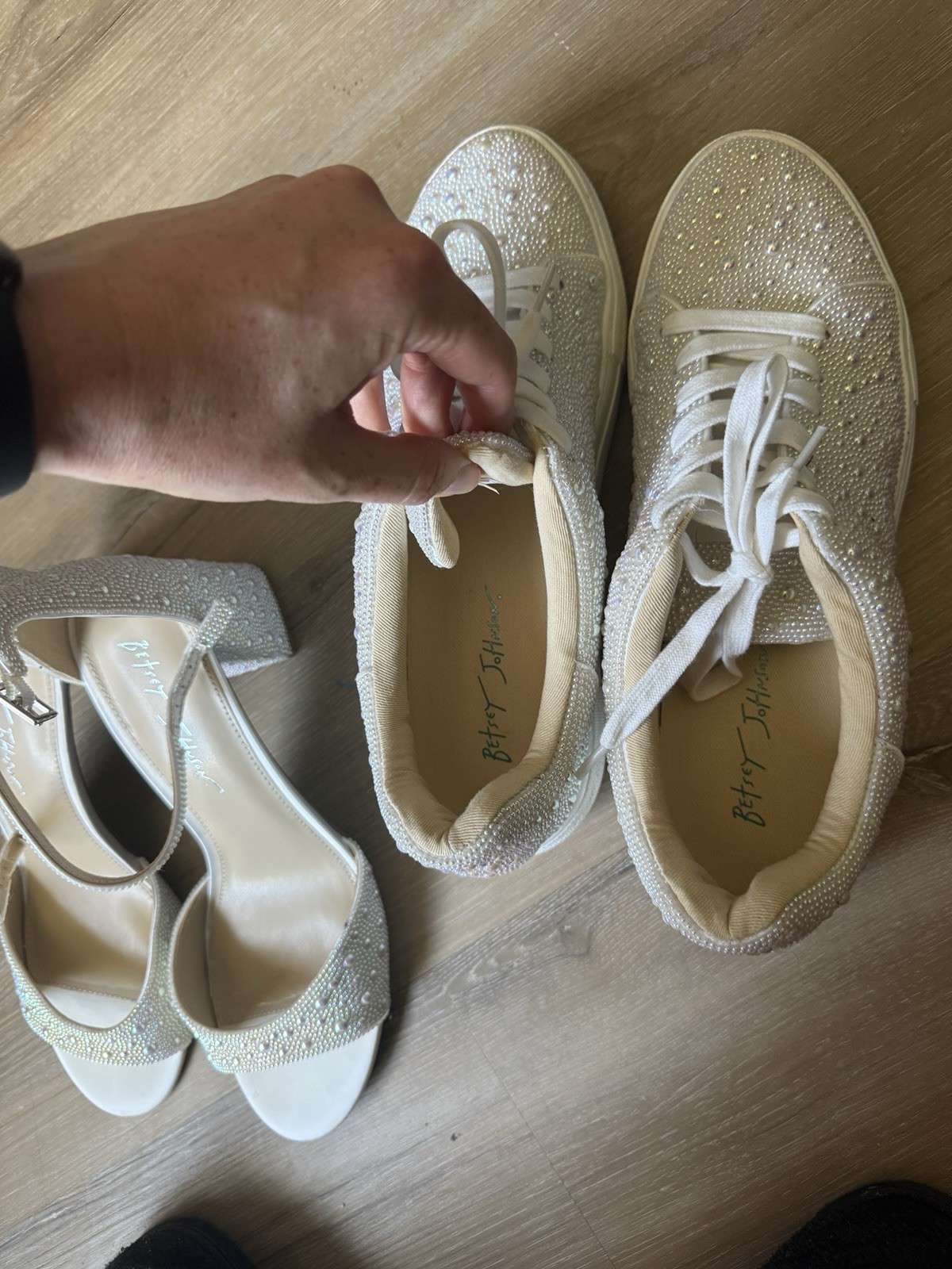 Betsey Johnson Wedding Shoe Bundle Size 10