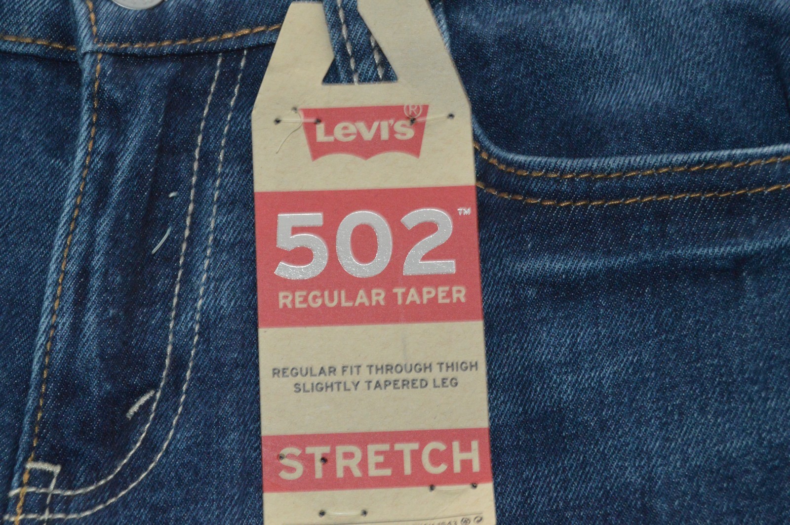 LEVI’S 502 Regular Taper Vertical Stretch YOUTH Size 14 Reg 27×27 NWT