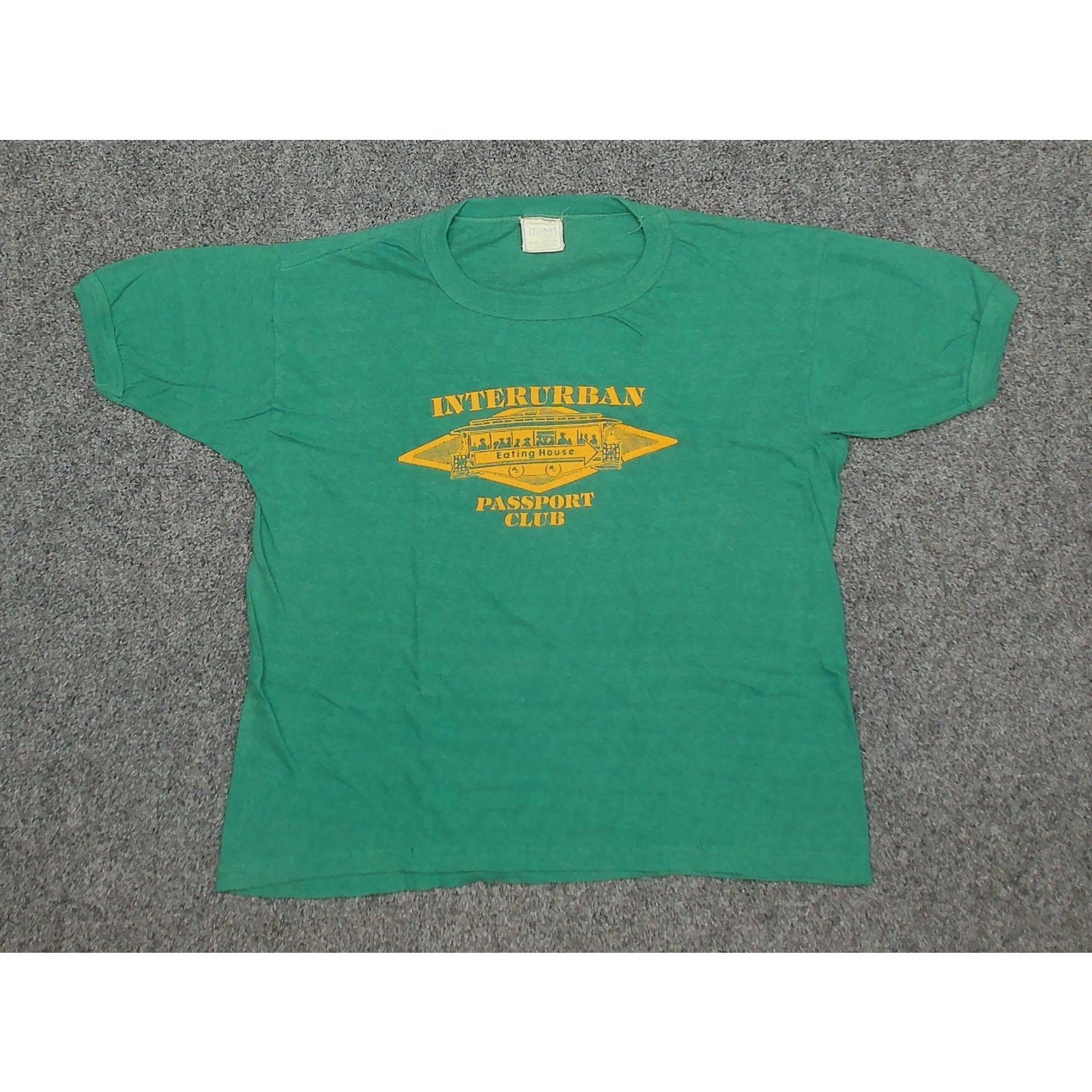 VTG 80s Interurban Eating House Beer Bar Graphic T-Shirt Boxy Thrashed Boxy
