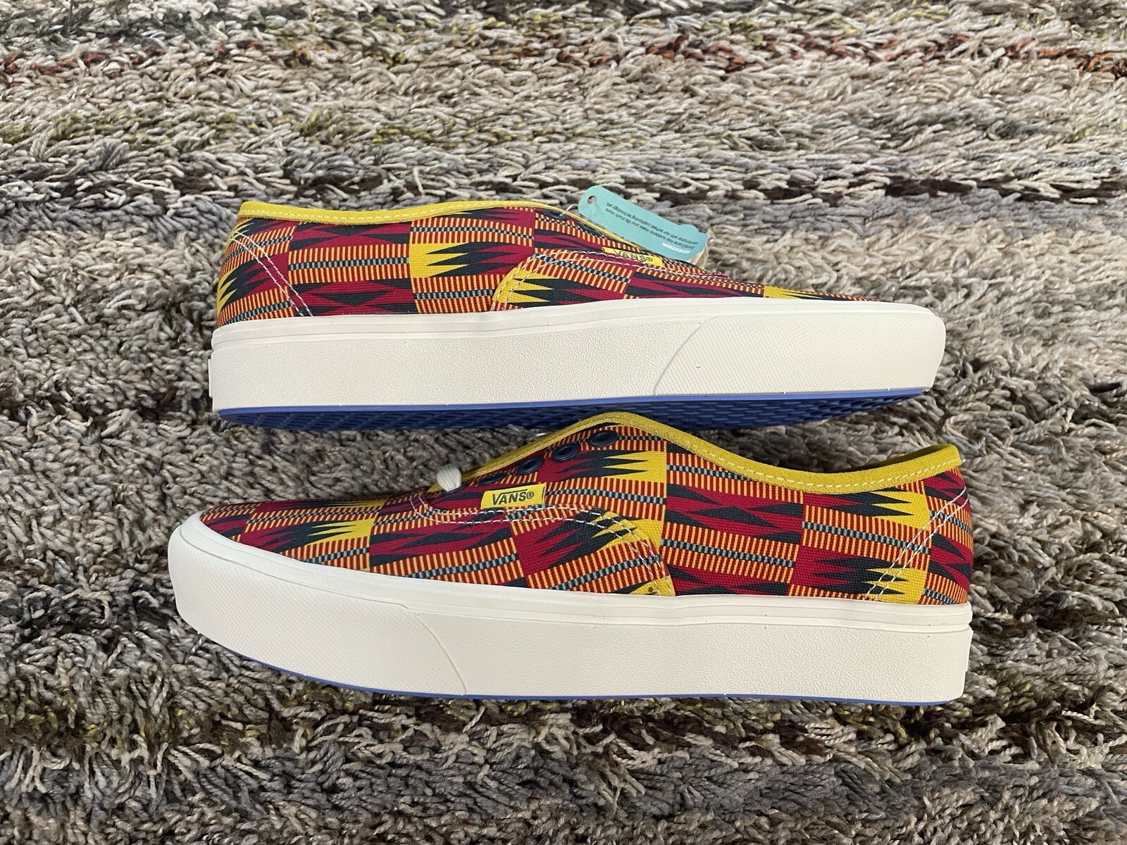 Vans Authentic Union Kente Cloth Comfycush SNEAKERS US Men 8 Women 9.5