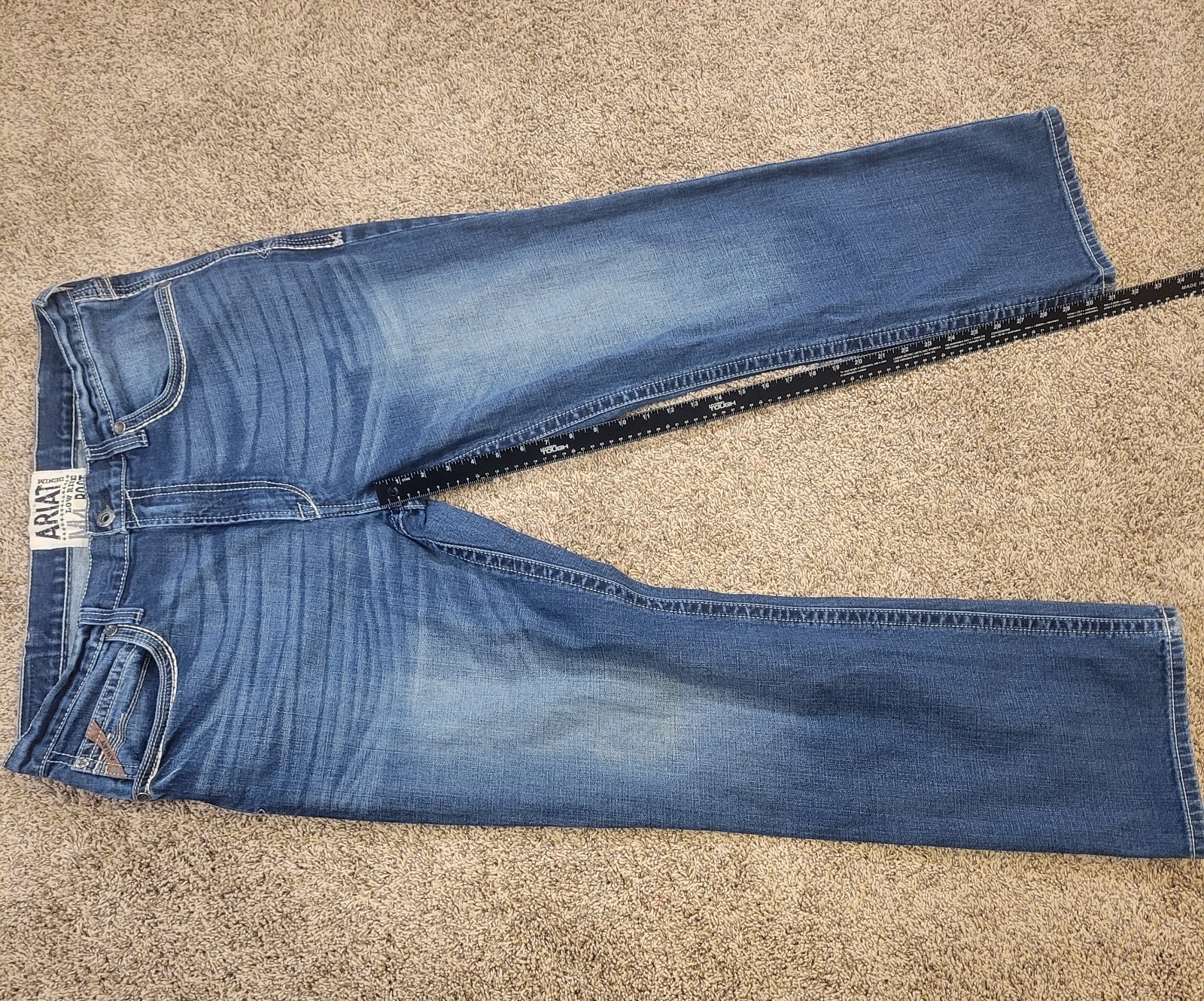 Ariat M4 Men Jeans 40×32 Low Rise Boot Cut Denali Stretch Western Workwear