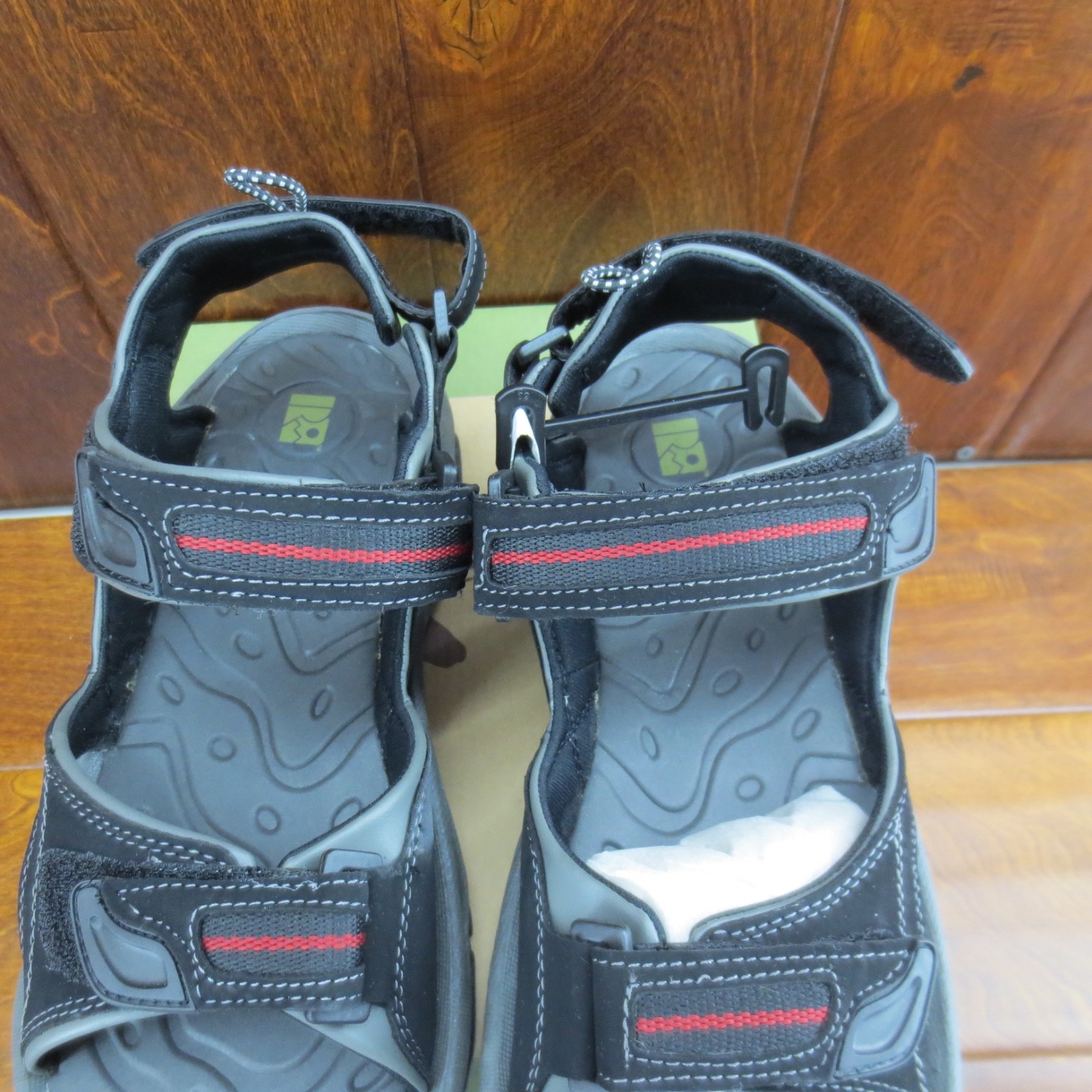 Rugged Outback 62309 Life Trail Rapid Sandals Black Mens Size 9