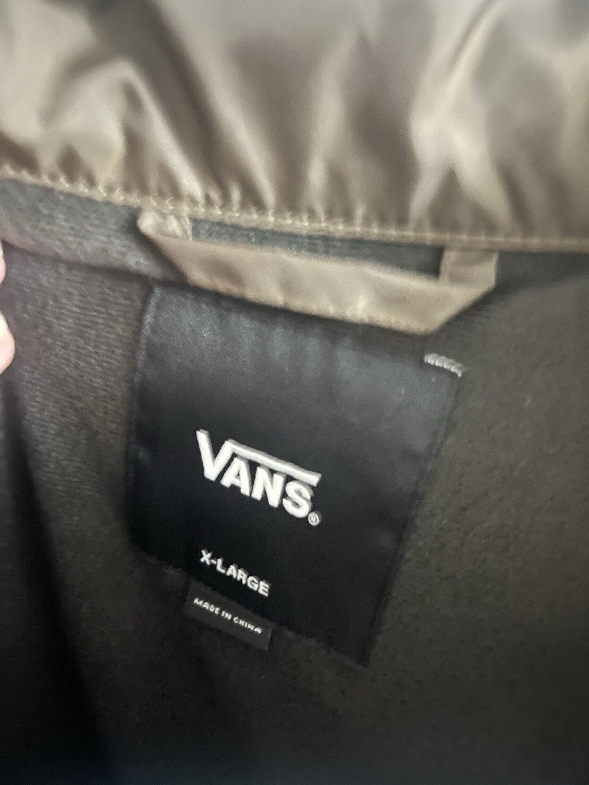 Vintage Y2K VANS Off The Wall Brown Button Up Windbreaker Jacket Size XL