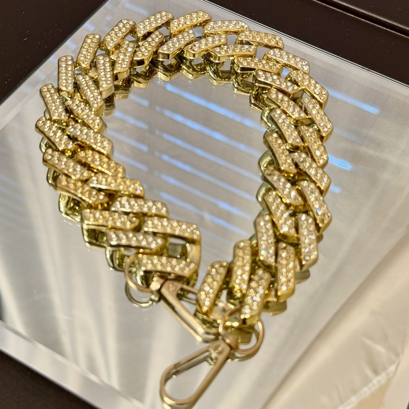 Gold Cuban Link Handbag Chain Brand New