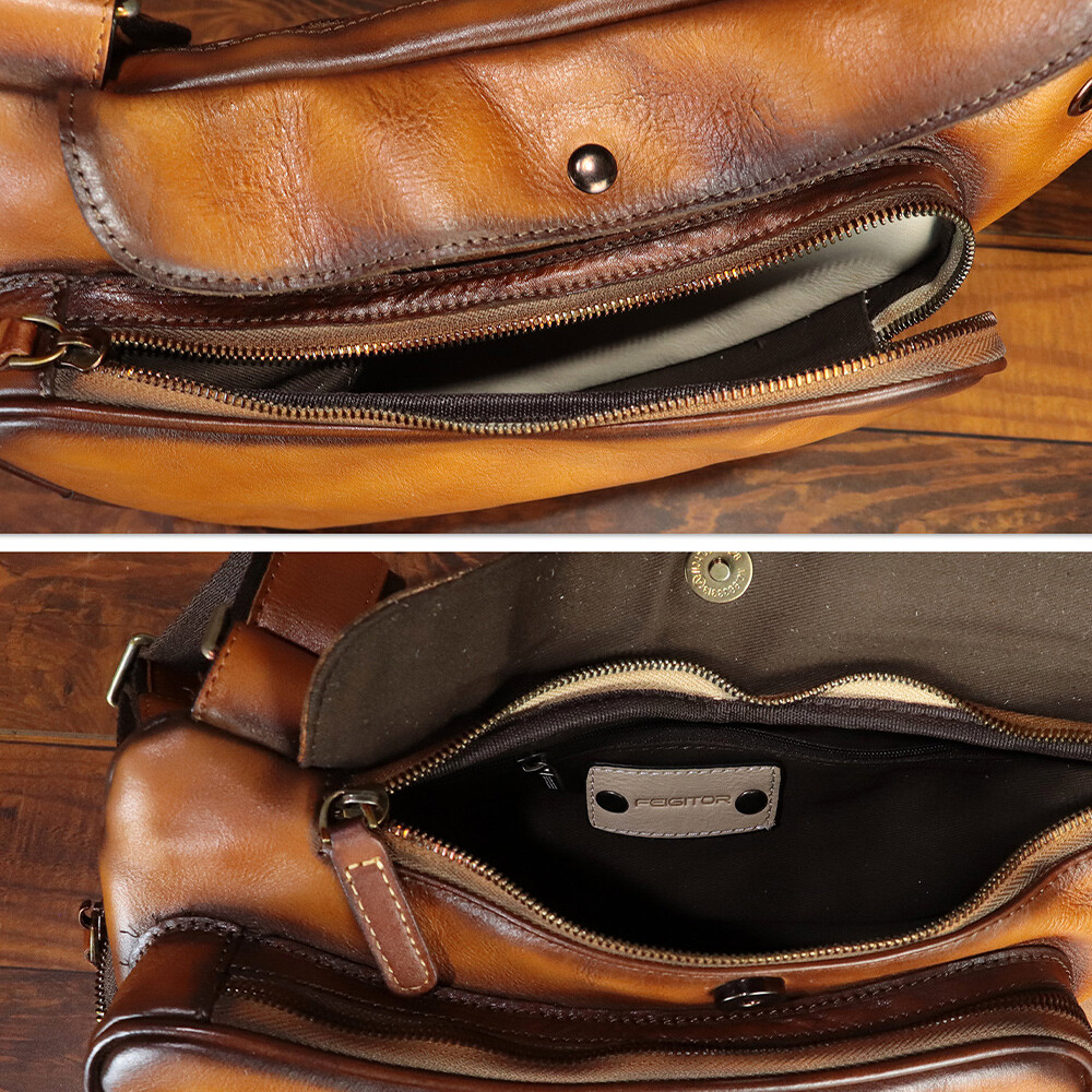 Genuine Leather Sling Bag for Women Men Sling Backpack Purses Crossbody Bag