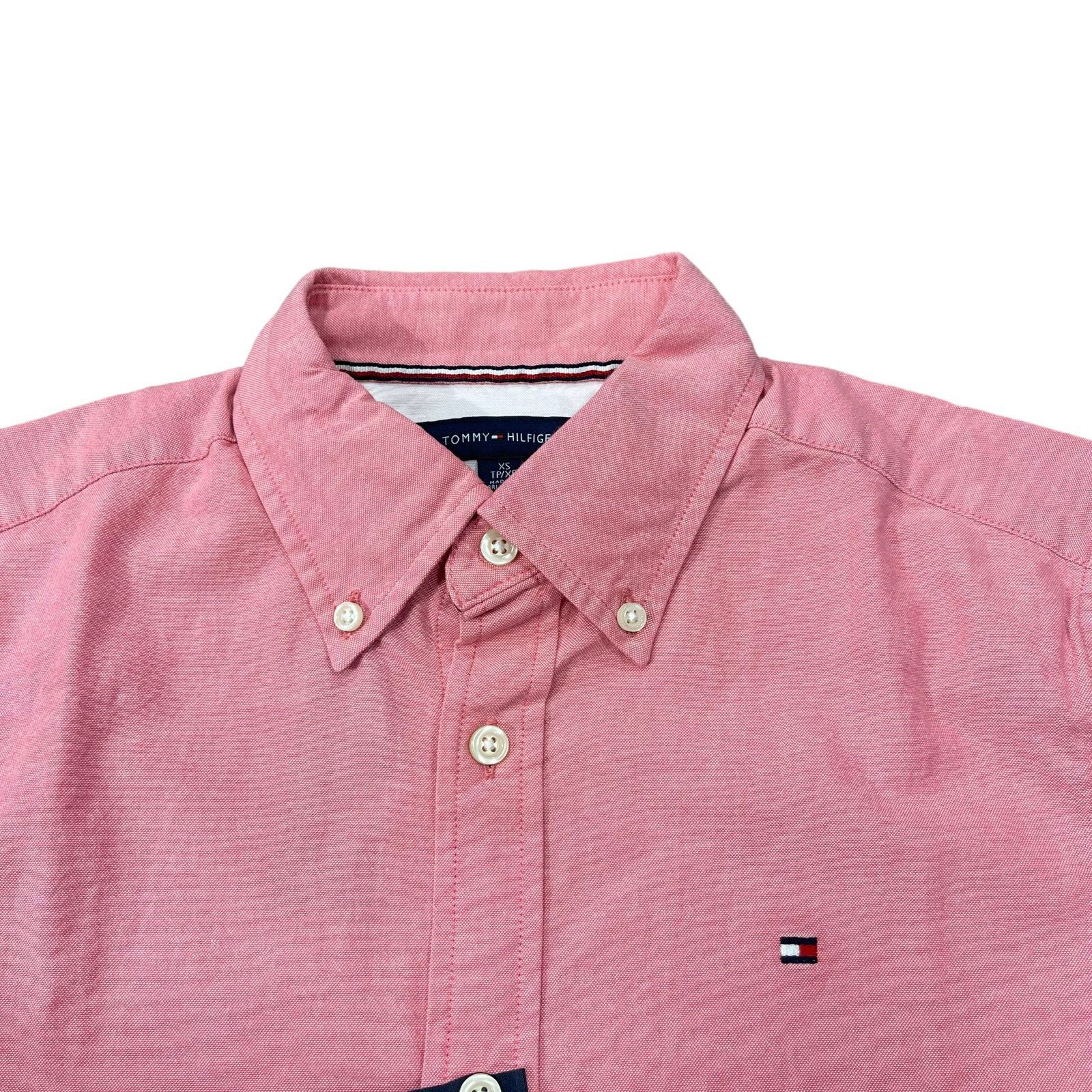 NWT Tommy Hilfiger Men’s Regular Fit Stretch Cotton Oxford Short Sleeve Shirt