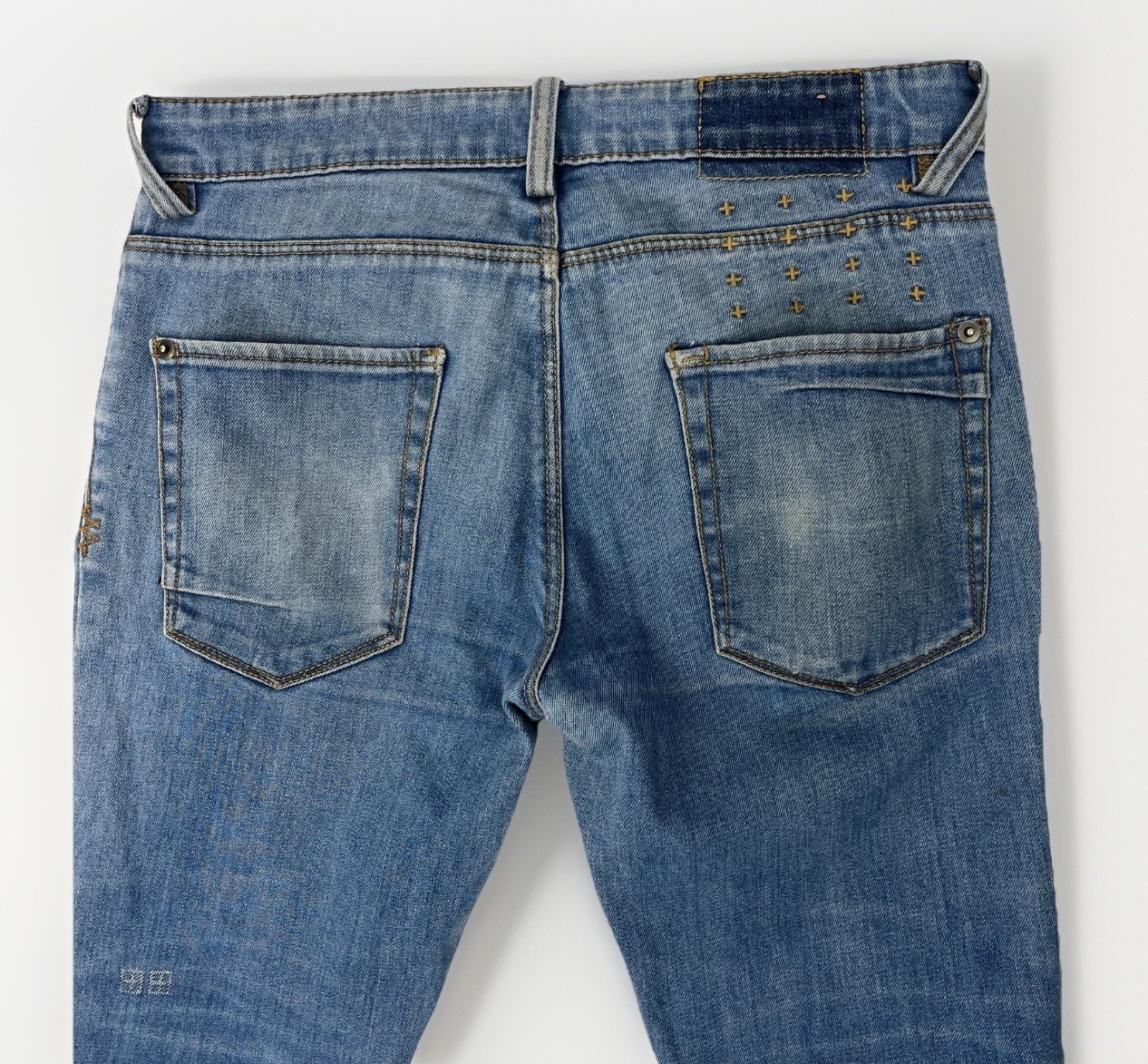 KSubi Jeans Van Winkle Exit Dust Blue Mens 30″ Skinny Fit Stretch Street