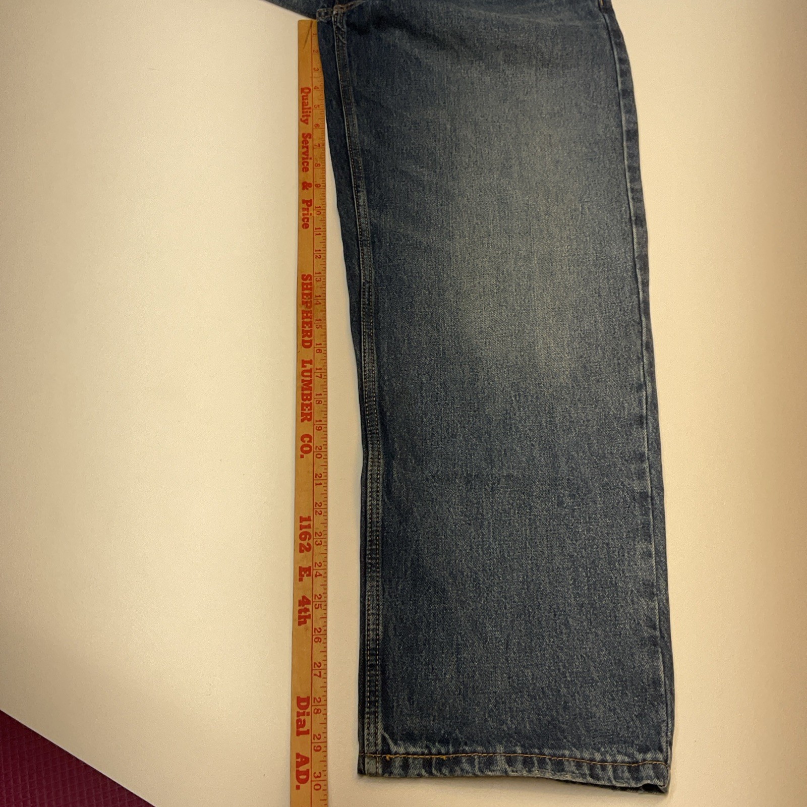Levi ‘s Premium Men’s 578 Baggy Thru out Denim Jeans Sz. 29-30Wx32L Gray See Des