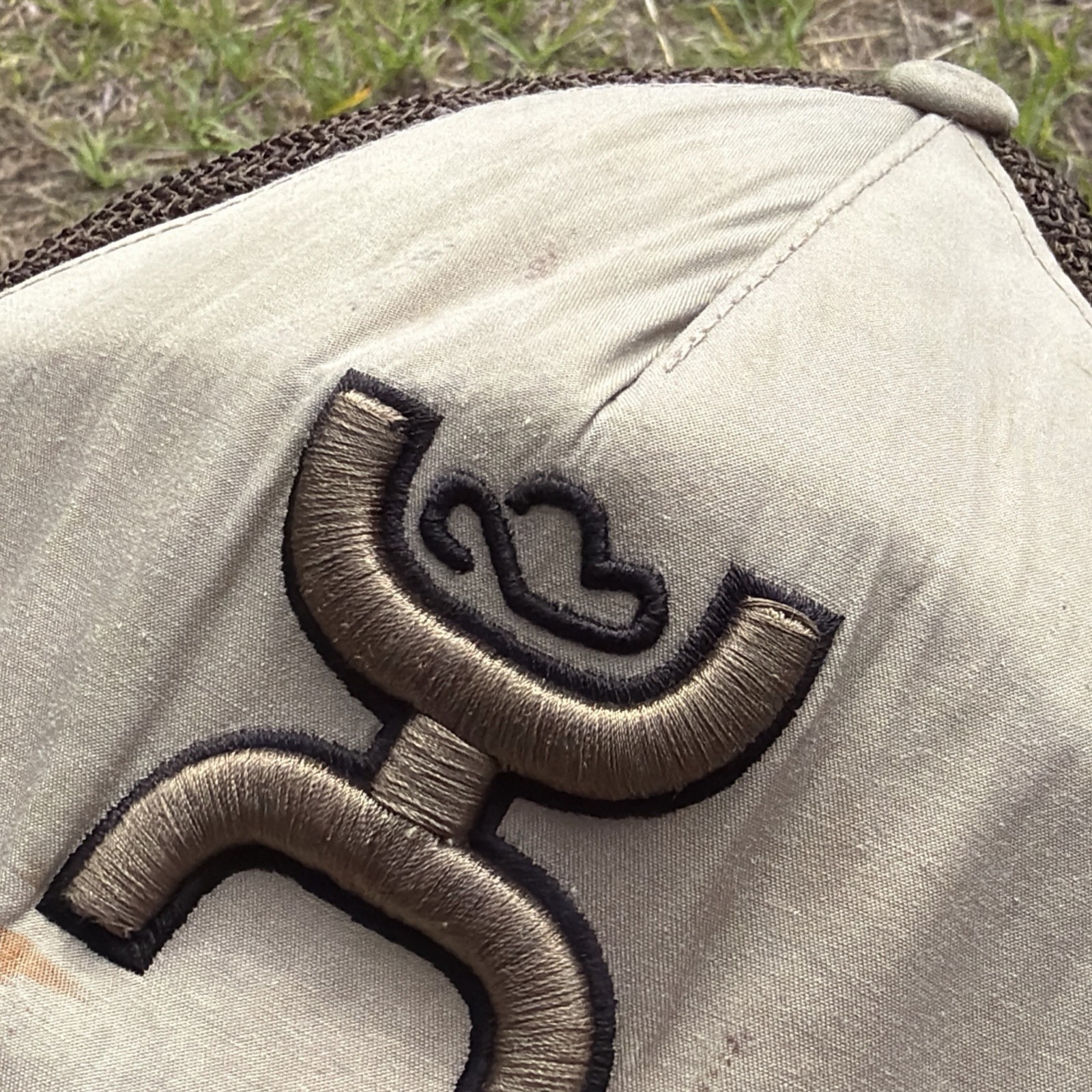 Hooey Cactus Ropes Country Southern Flex Fit Western Hat Khaki Brown Colorway !!