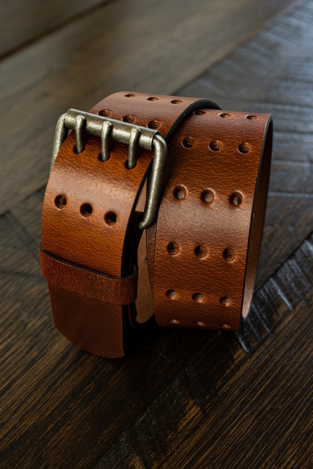 1.75″ Full Grain Leather Belt – Distressed Finish – Thick Leather – Made in USA