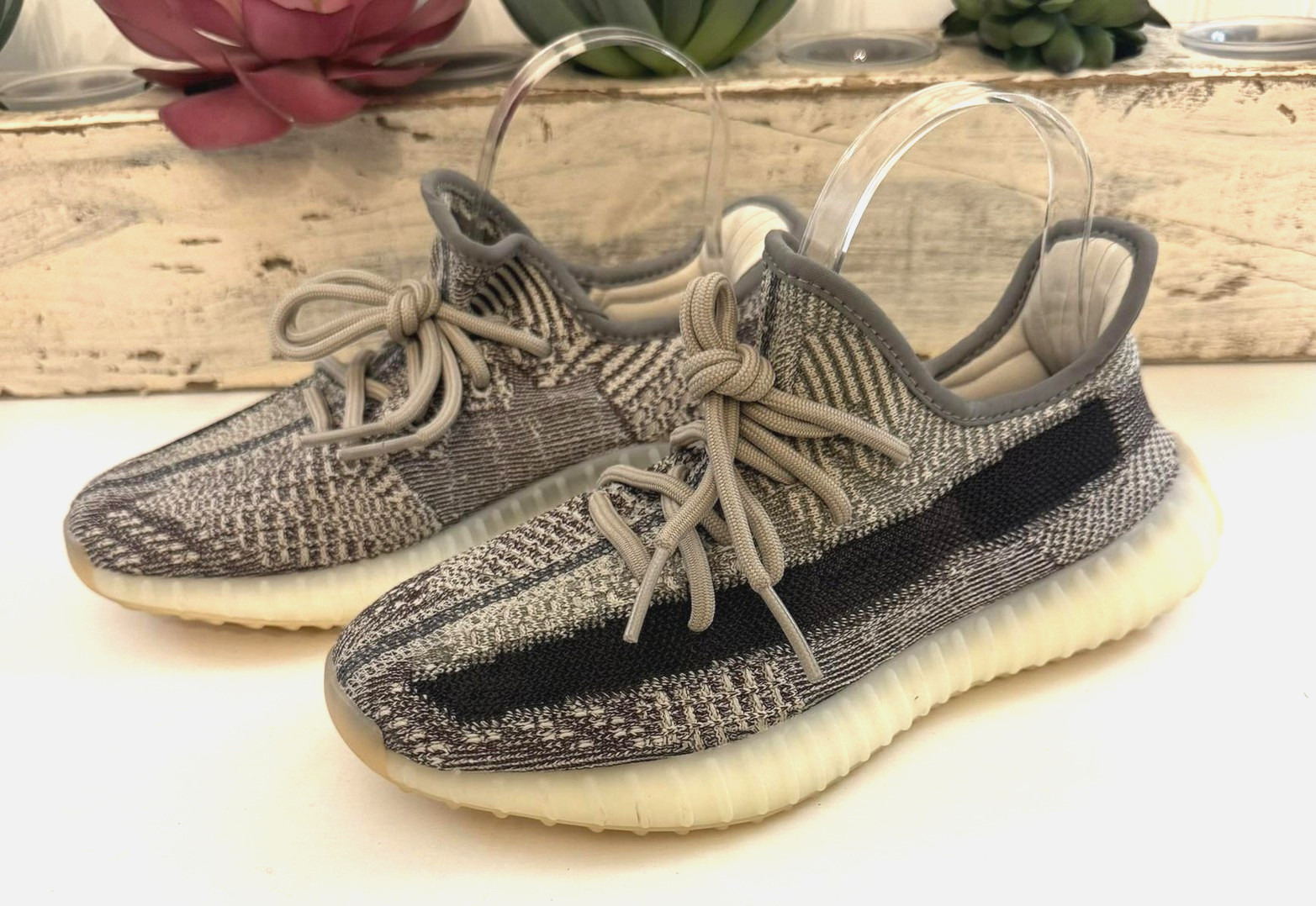Adidas Yeezy Boost 350 V2 Shoes Mens Size 6M 7.5W Zyon Primeknit Gum Sole FZ1267