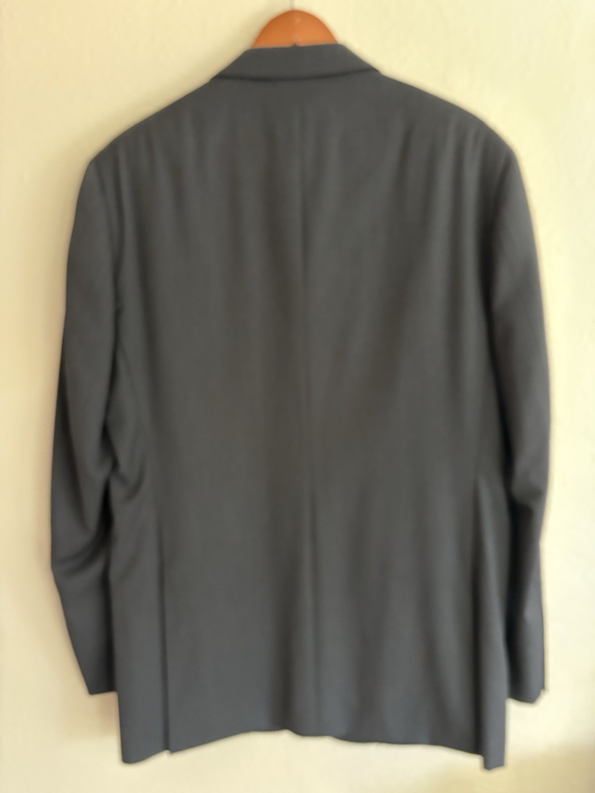 Pronto Uomo Wool Worsted Gray Suit Jacket 40R Single-Breasted 2-Button