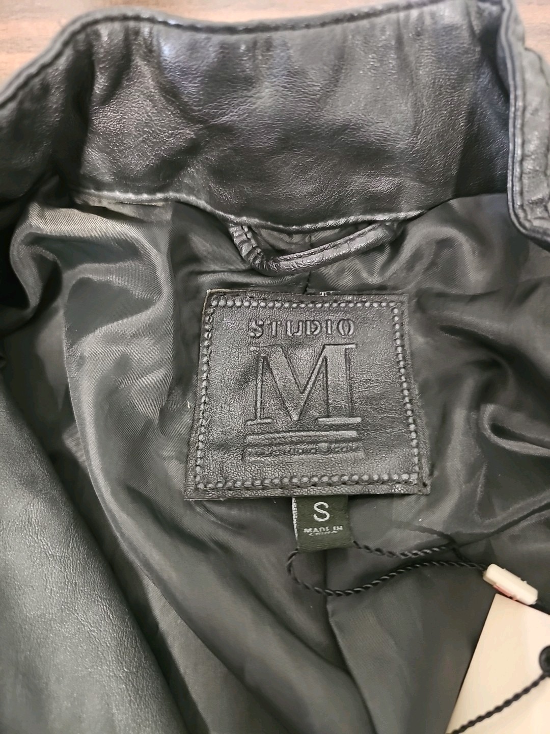 Maurices Faux Leather Jacket Size Small Olive 4M07L27 New With Tags Studio M