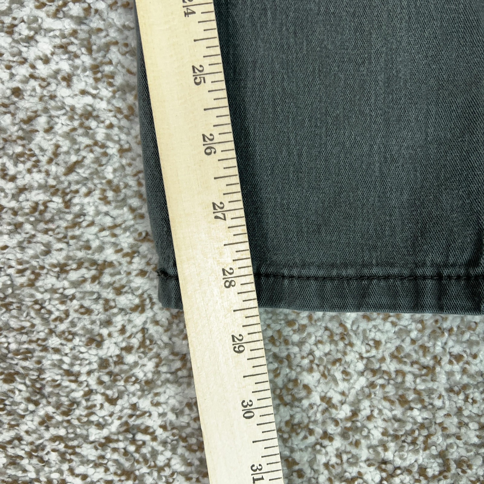 Levis 502 Jeans Mens 31×32 Gray Regular Tapered Stretch Denim Charcoal Wash