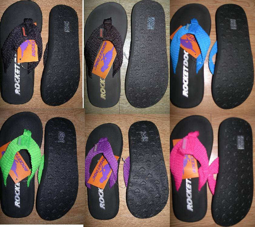 Rocketdog Sunset Webbing Women’s Flip flops Assorted Szs & Colors LAST ONES !!