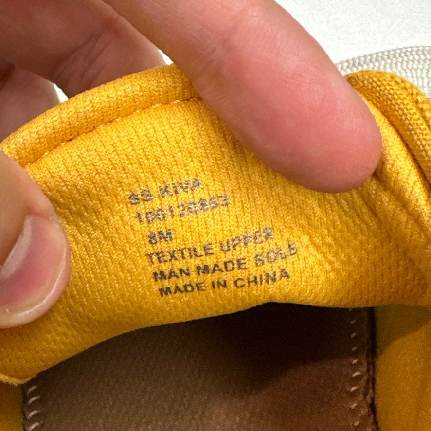 NWT Sun + Stone Men’s Kiva Lace-Up Core Sneakers Mustard Yellow Ivy Preppy 8