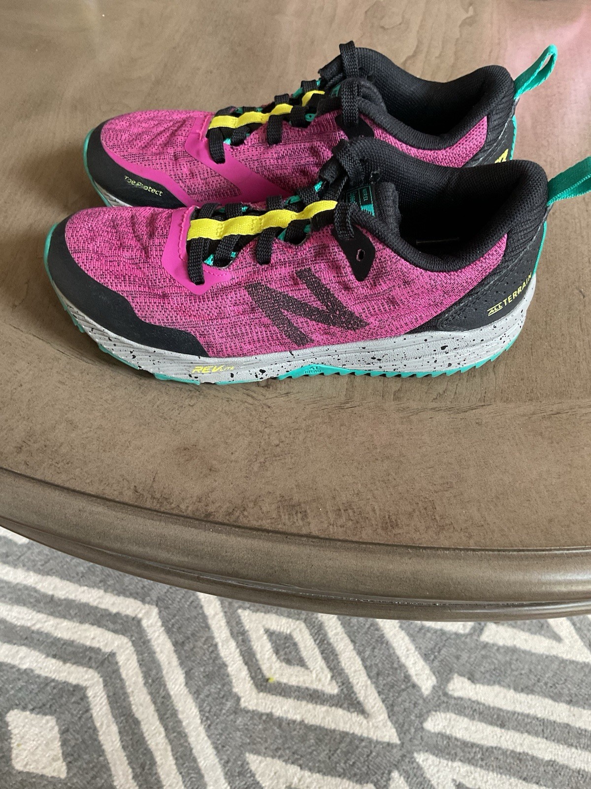 New Balance Fuel Core Nitrel V5 Pink Teal All Terrain Shoes (19 cm) Kid Sz 1