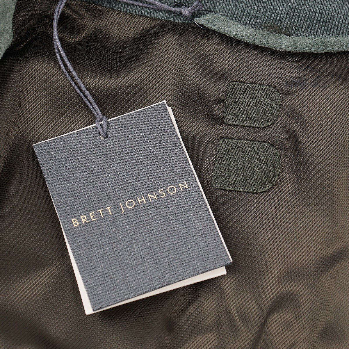 Brett Johnson Green Soft Calf Suede Leather ‘Lugano’ Field Jacket XL (Eu 54) NWT