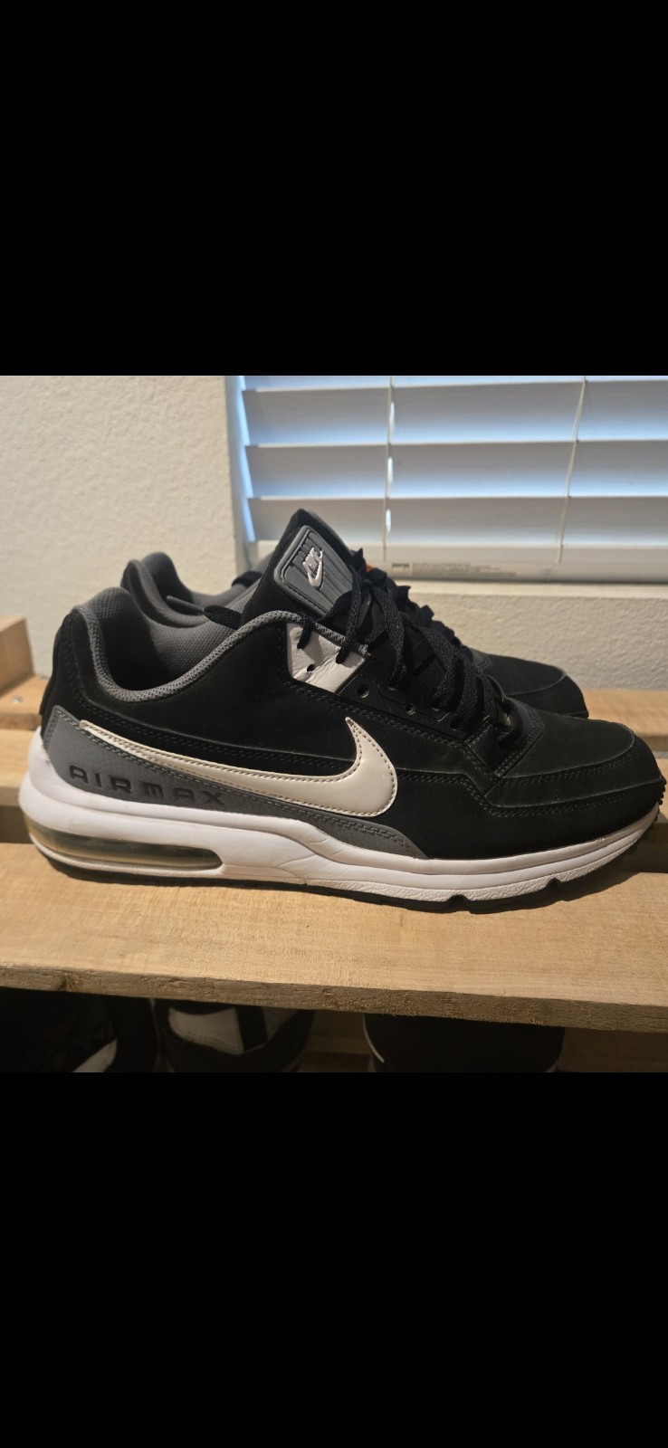 Nike Air Max LTD 3 Men’s Sneakers Black/Dark Grey/White Size 13