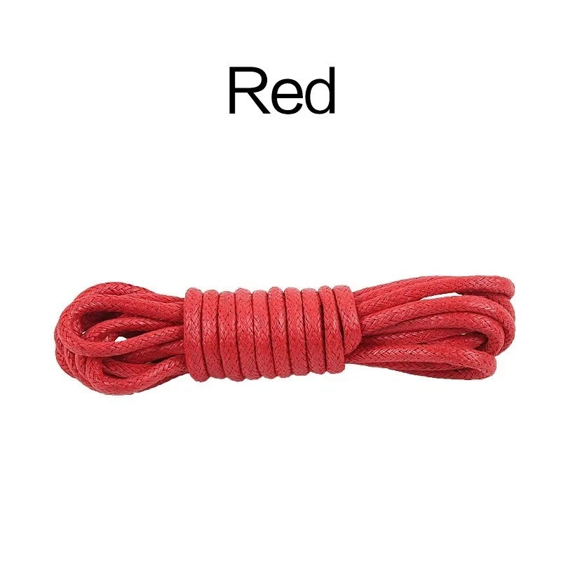 Waxed Cotton Round Shoelaces 2.5mm Dress Boot Shoe Laces Leather Shoes