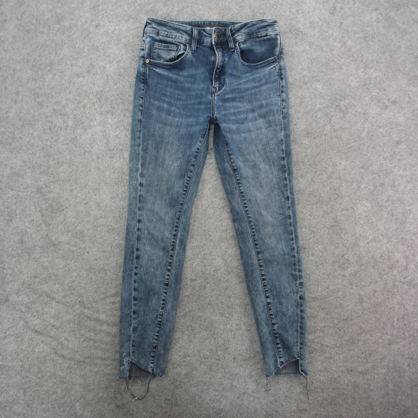 Mavi Gold Jeans Women’s 27 Blue Stone Wash High Rise Tess Twisted Skinny Jeans