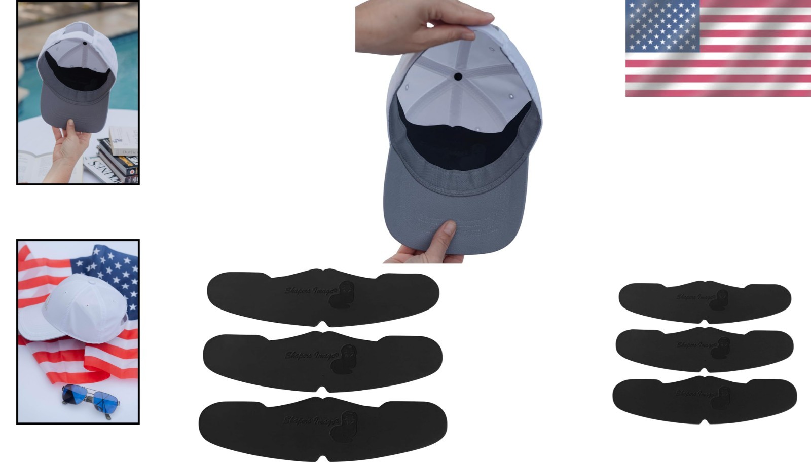 3 Pack EVA Foam Baseball Crown Inserts for Fitted Caps – Washable & Breathable