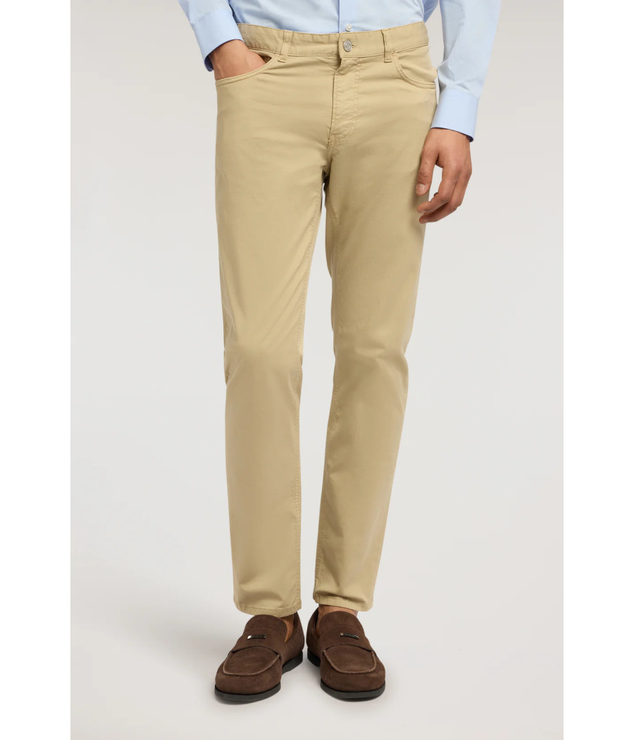 TRUSSARDI Cotton 5-Pocket Pants – Beige, Blue (Set of 2) – Size 32/48-38/54