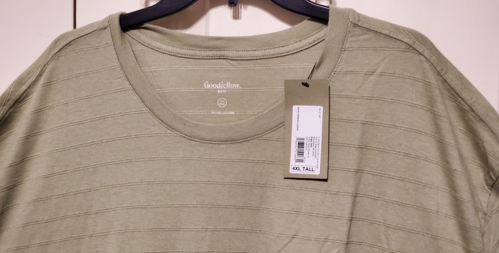 Goodfellow & Co Men’s Short Sleeve T-Shirt Green Size 4XLT – NEW – QTY AVAILABLE