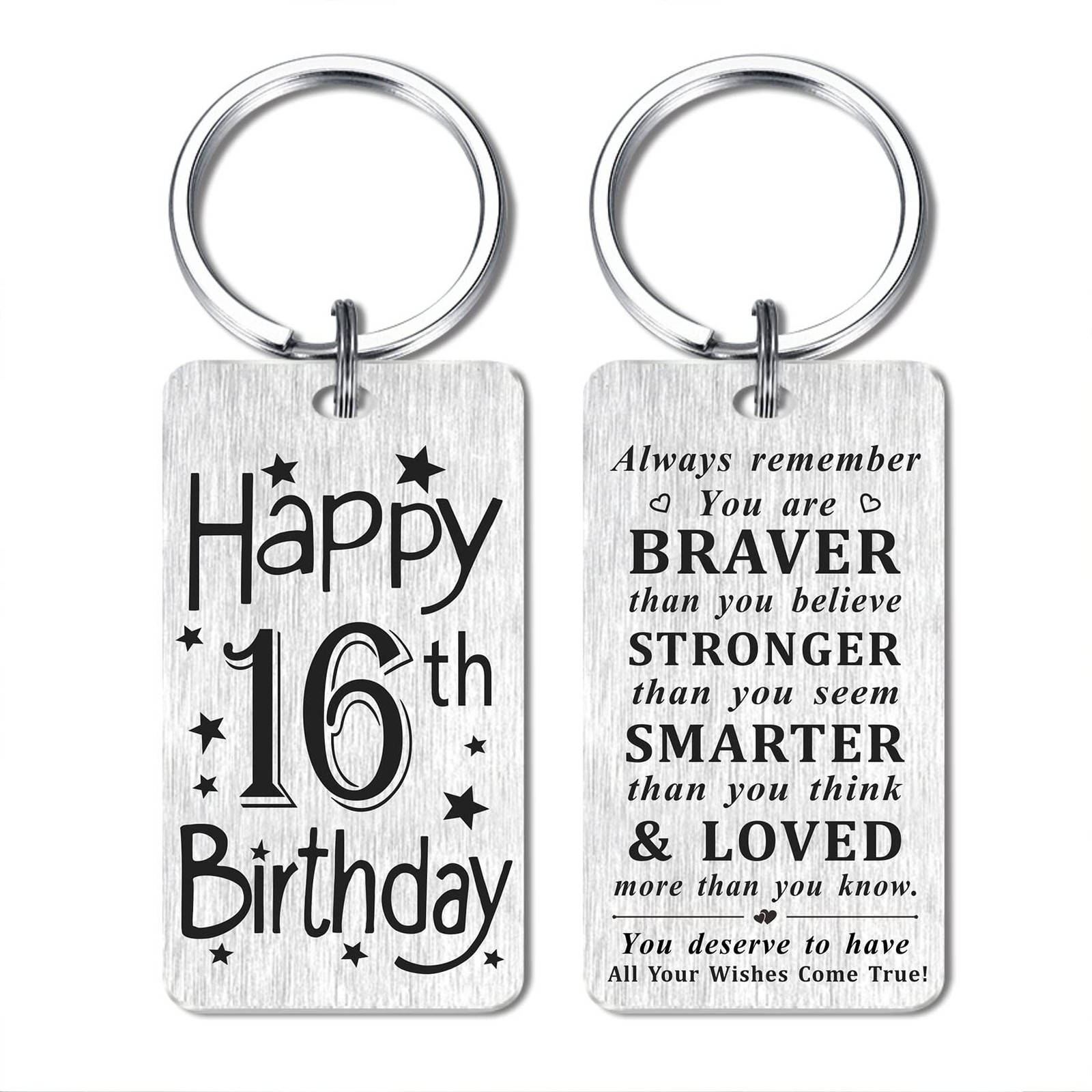 16th Birthday Gifts Keychain for Girls Boys Happy 16 Year Old Birthday 16 Yr …