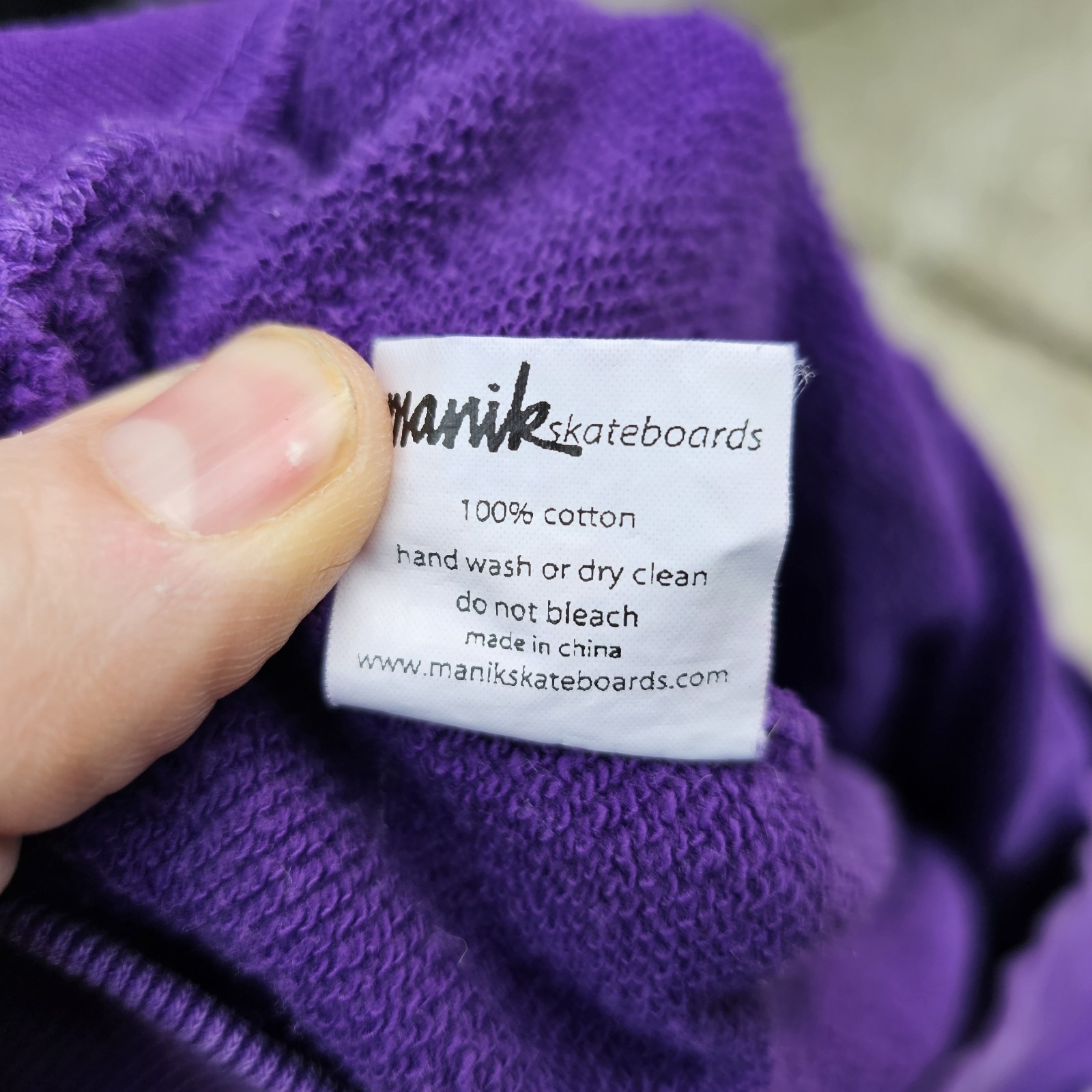 🔥 Vintage Y2K Manik Skateboards Crewneck Sweatshirt Purple Skulls AOP Men M 🔥
