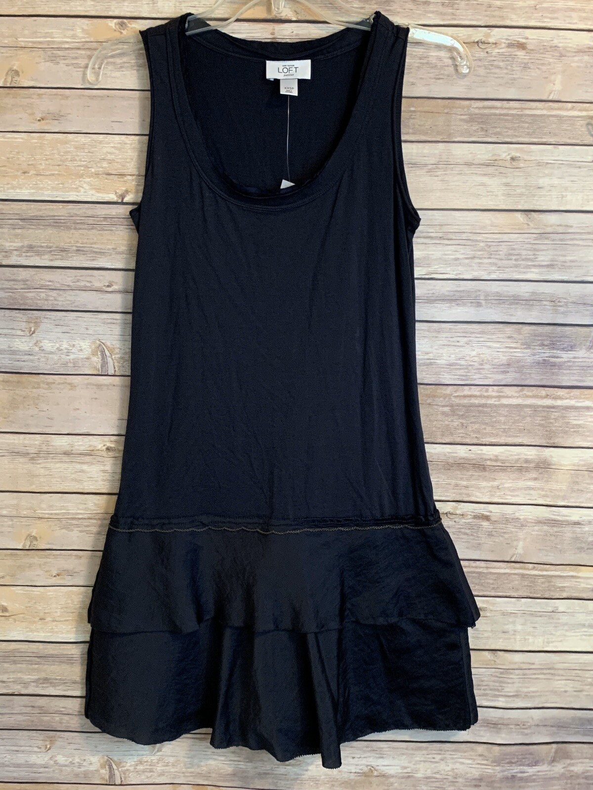 Ann Taylor Navy Dress, Size XXSP. Sleeveless Shift NWT. Fast Ship!