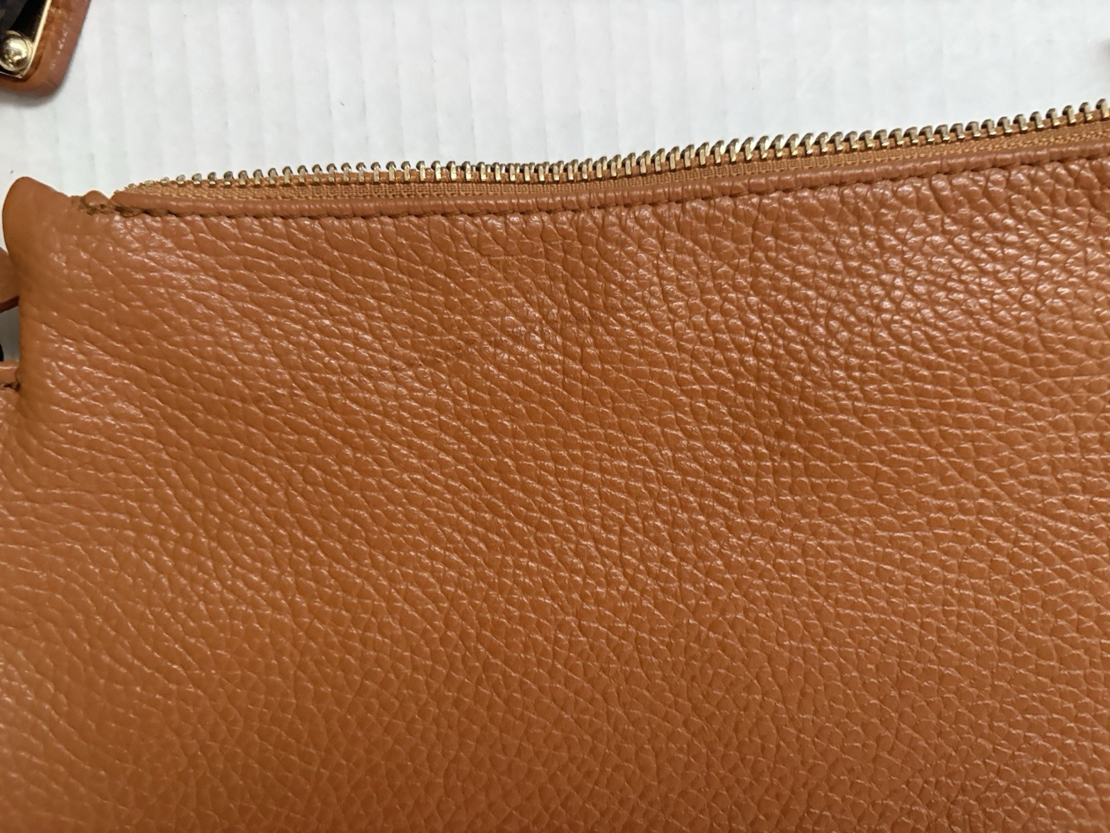 Valentina Italia Brown Leather Shoulder Bag Dark Brown Strap and Gold Hardware.