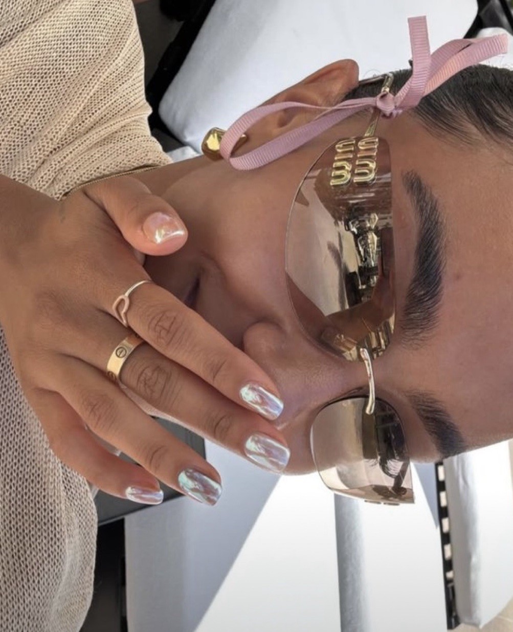 Miu Miu AUBE MU A51S Bronze Sunglasses Brown