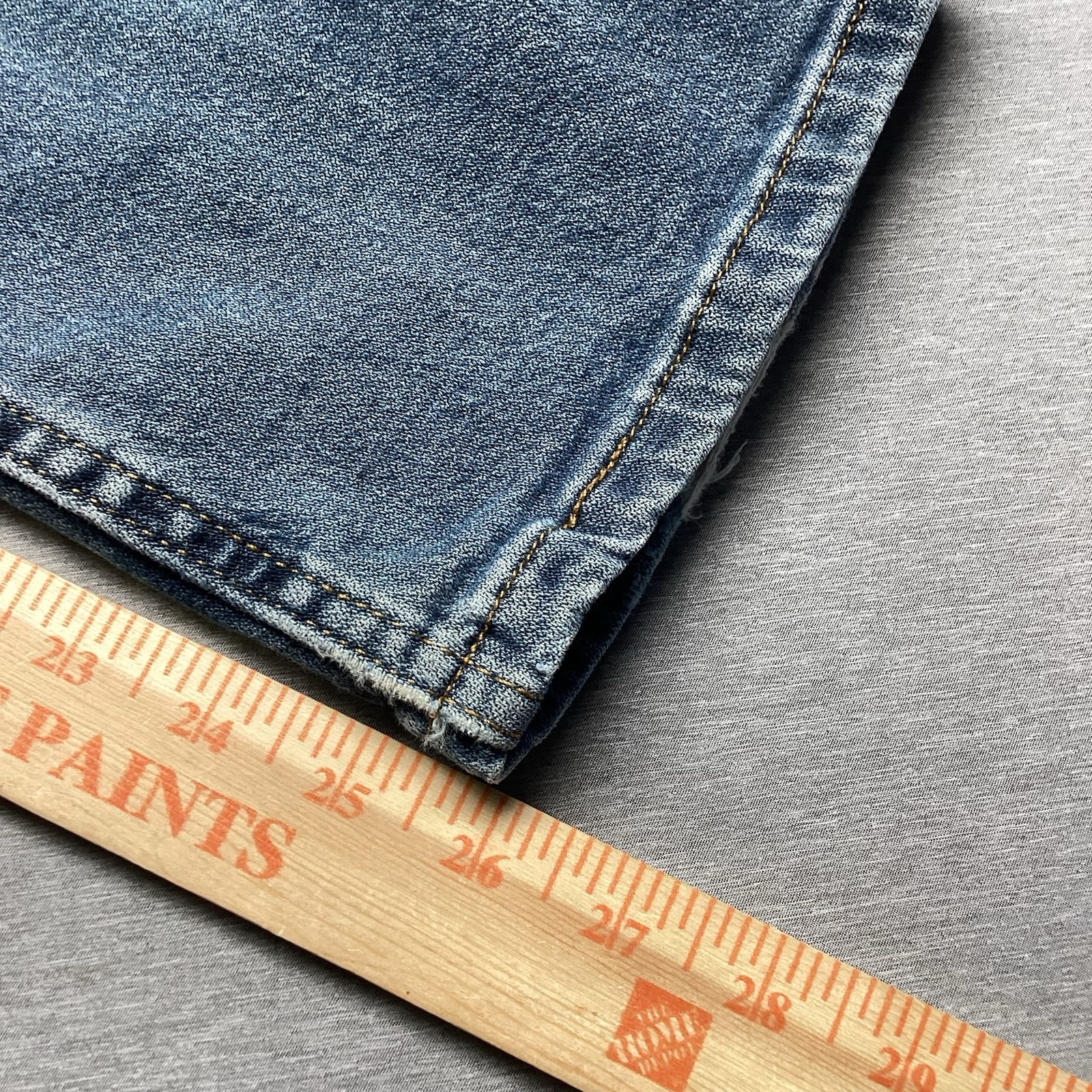 Wrangler Boot Cut Boys Size 12 Slim Denim Blue Jeans Distressed Play School